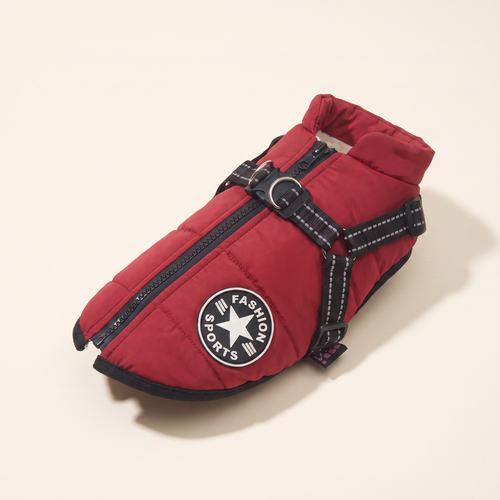 Wintaura Hundejacke – Winterjacke mit integriertem Geschirr
