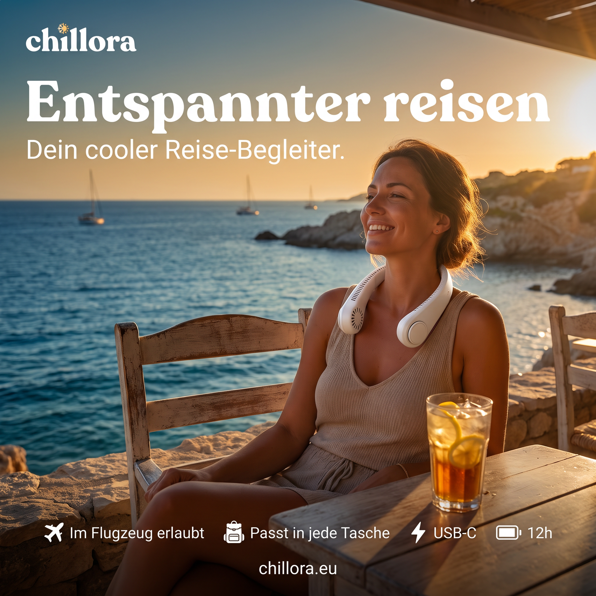 Windaura Nackenventilator – kühle Brise, freihändig & leise