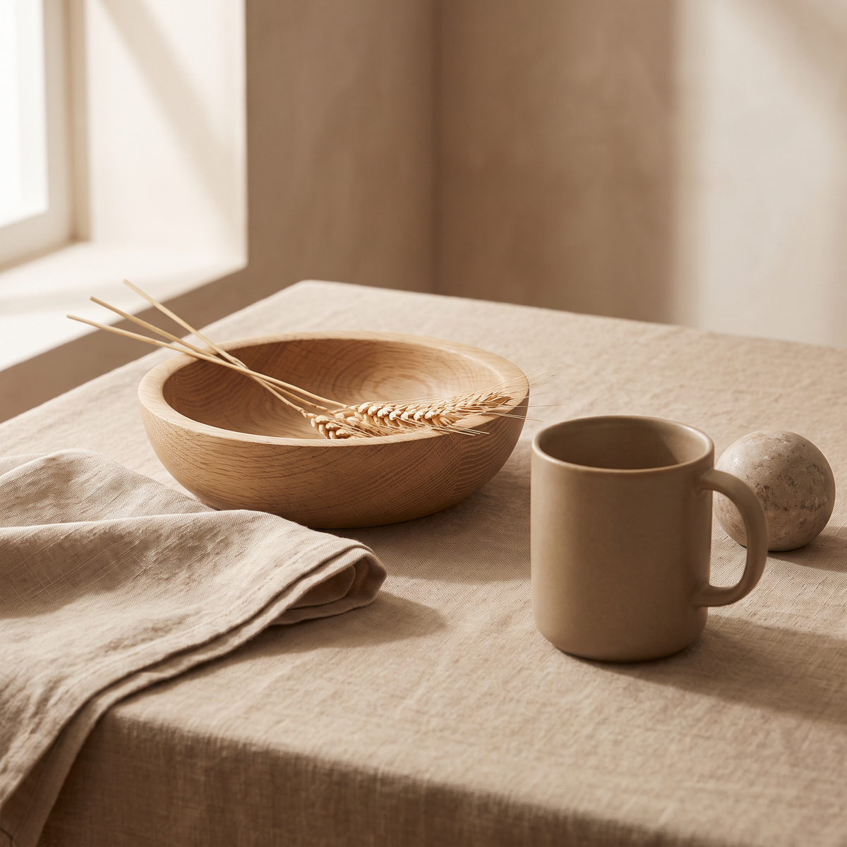 Warme Materialien-Stillleben – Chillora